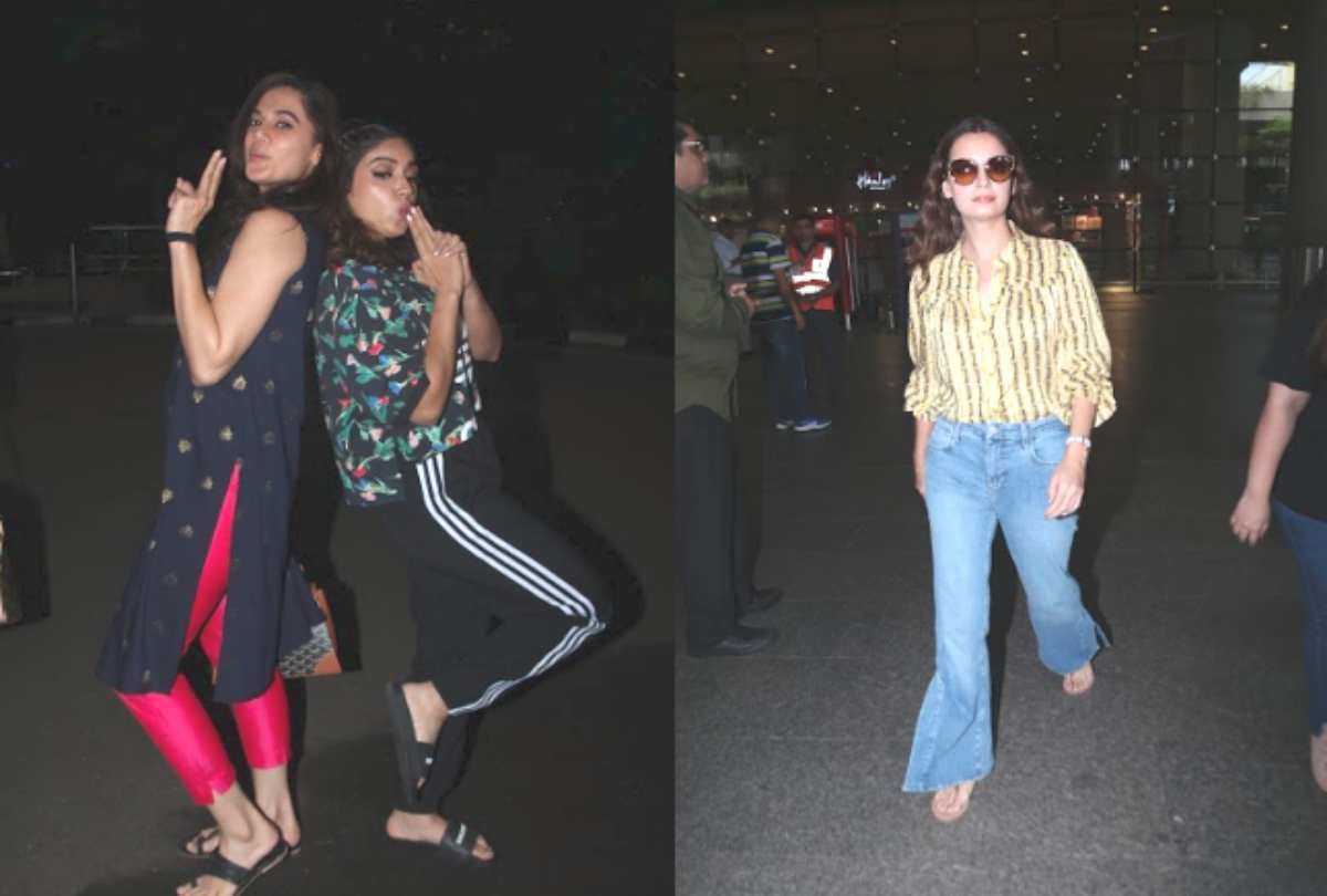 taapsee pannu bhumi pednekar to dia mirza celebs spotted at airport