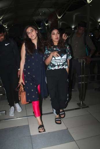 taapsee pannu bhumi pednekar to dia mirza celebs spotted at airport
