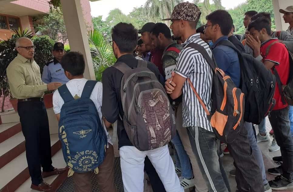 500 rupees fined GJU students
