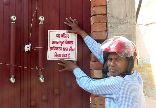 Development Authority sealed two illegal constructions
