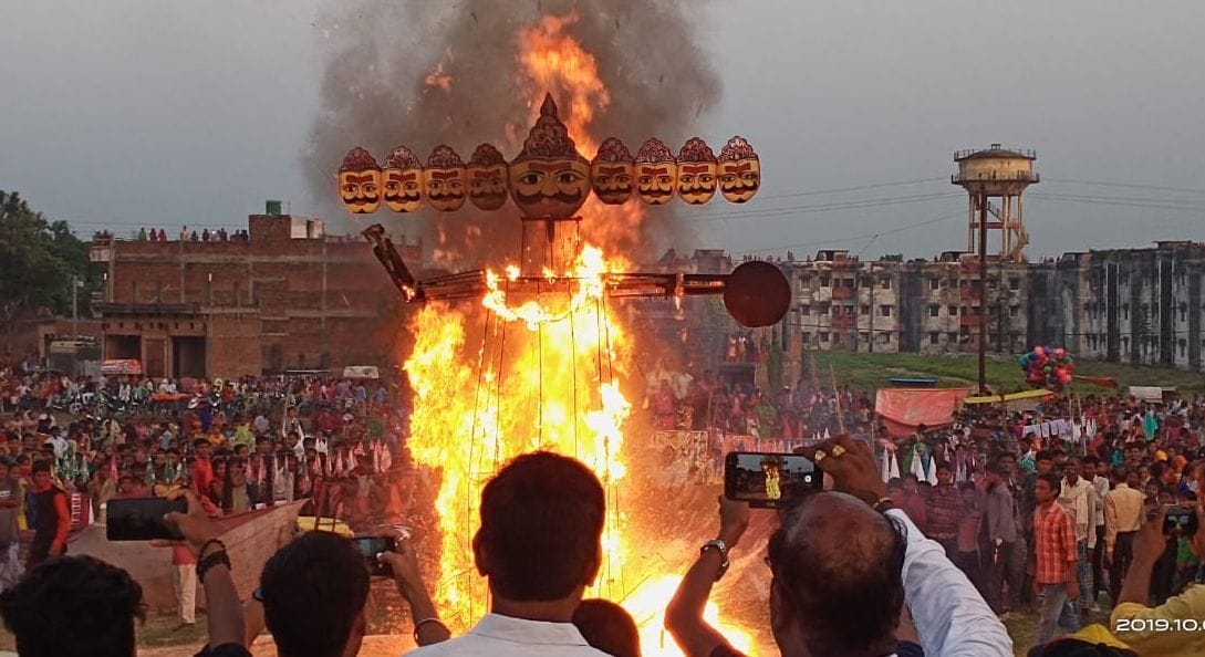 Jai Shri Ram Jayakare echoes as soon as Ravana is killed