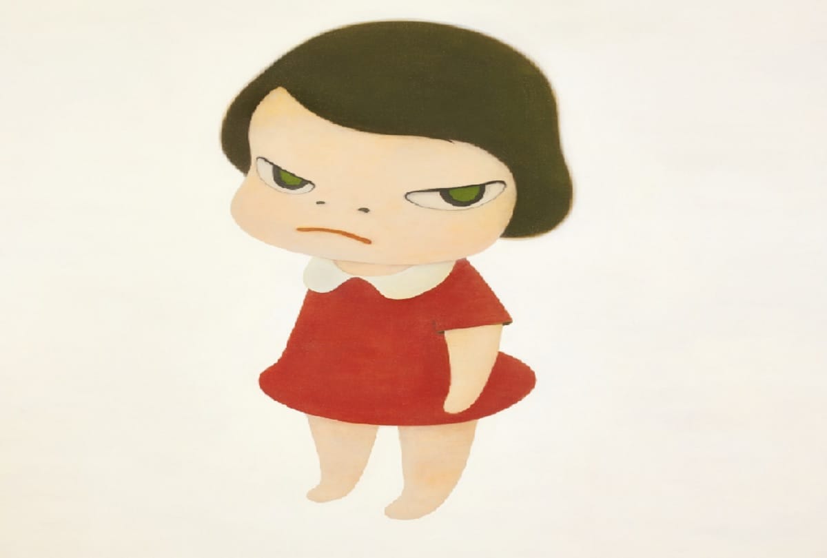 Japanese painter Yoshitomo Nara Painting Knife Behind Back sold in 177 crore rupees