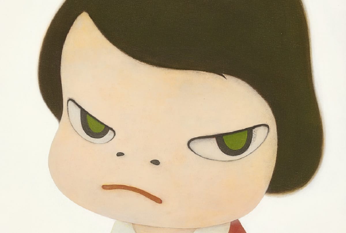 Japanese painter Yoshitomo Nara Painting Knife Behind Back sold in 177 crore rupees