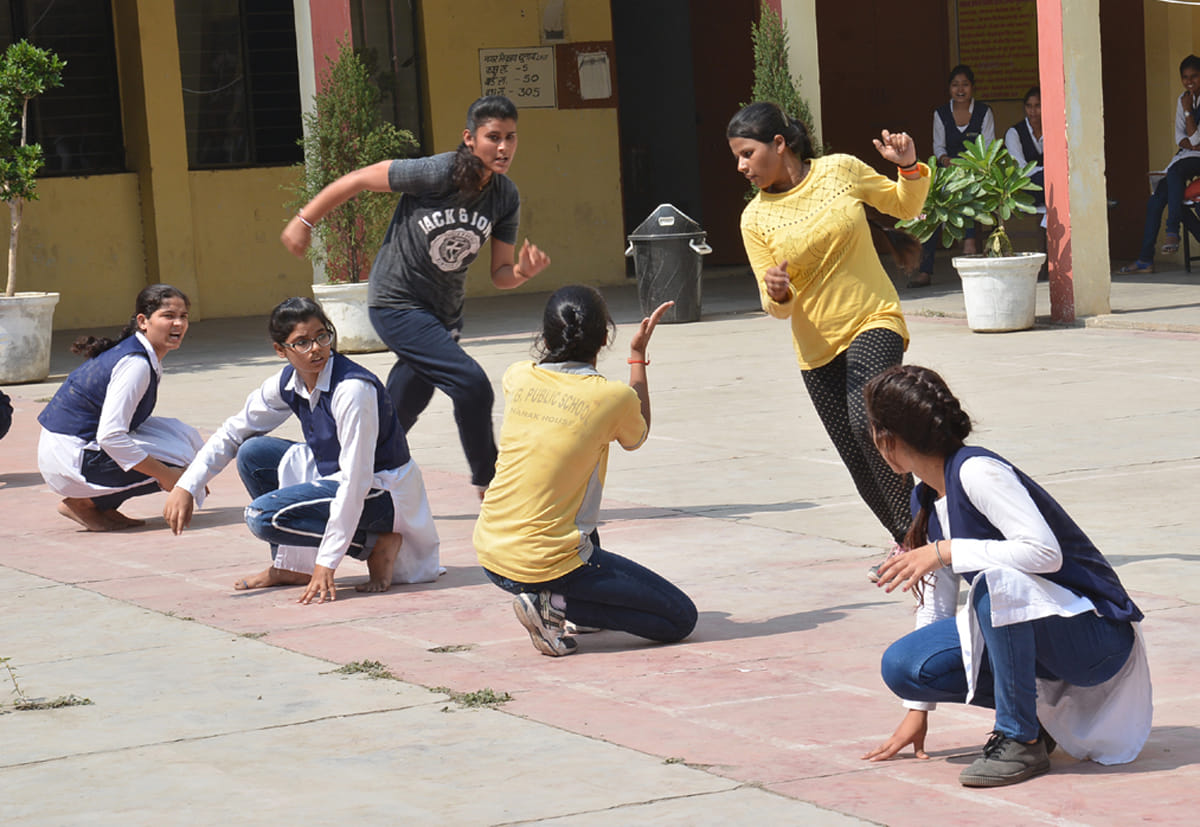 Students showed talent in sports and arts