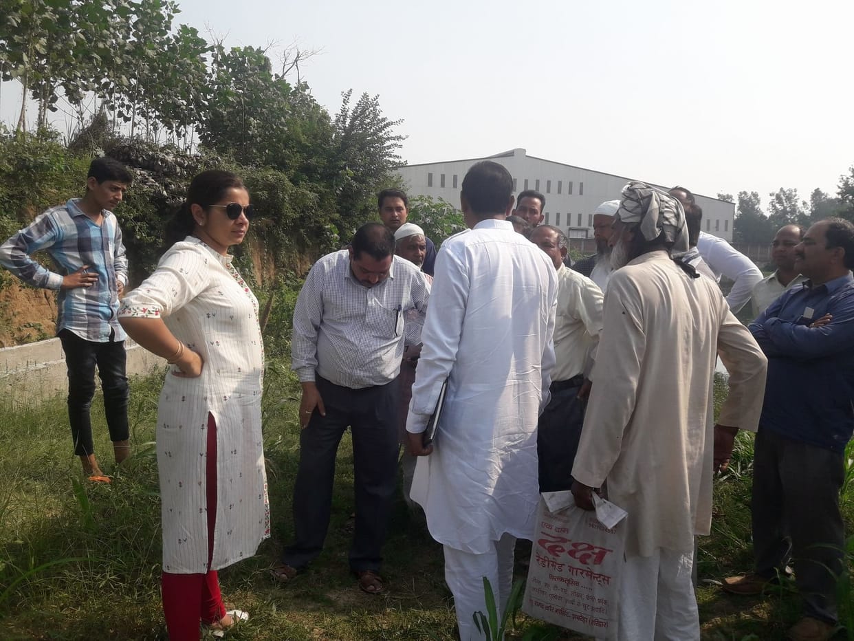 JM started measurement of disputed land
