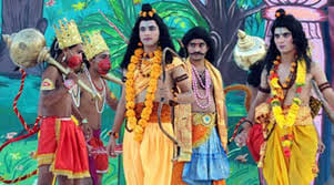Staging of Leela of Ravana Slaughter