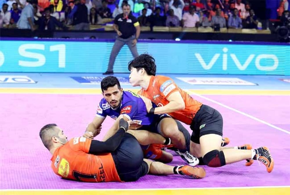 pro kabaddi 2019: U Mumba Beat Haryana Steelers by 39-33
