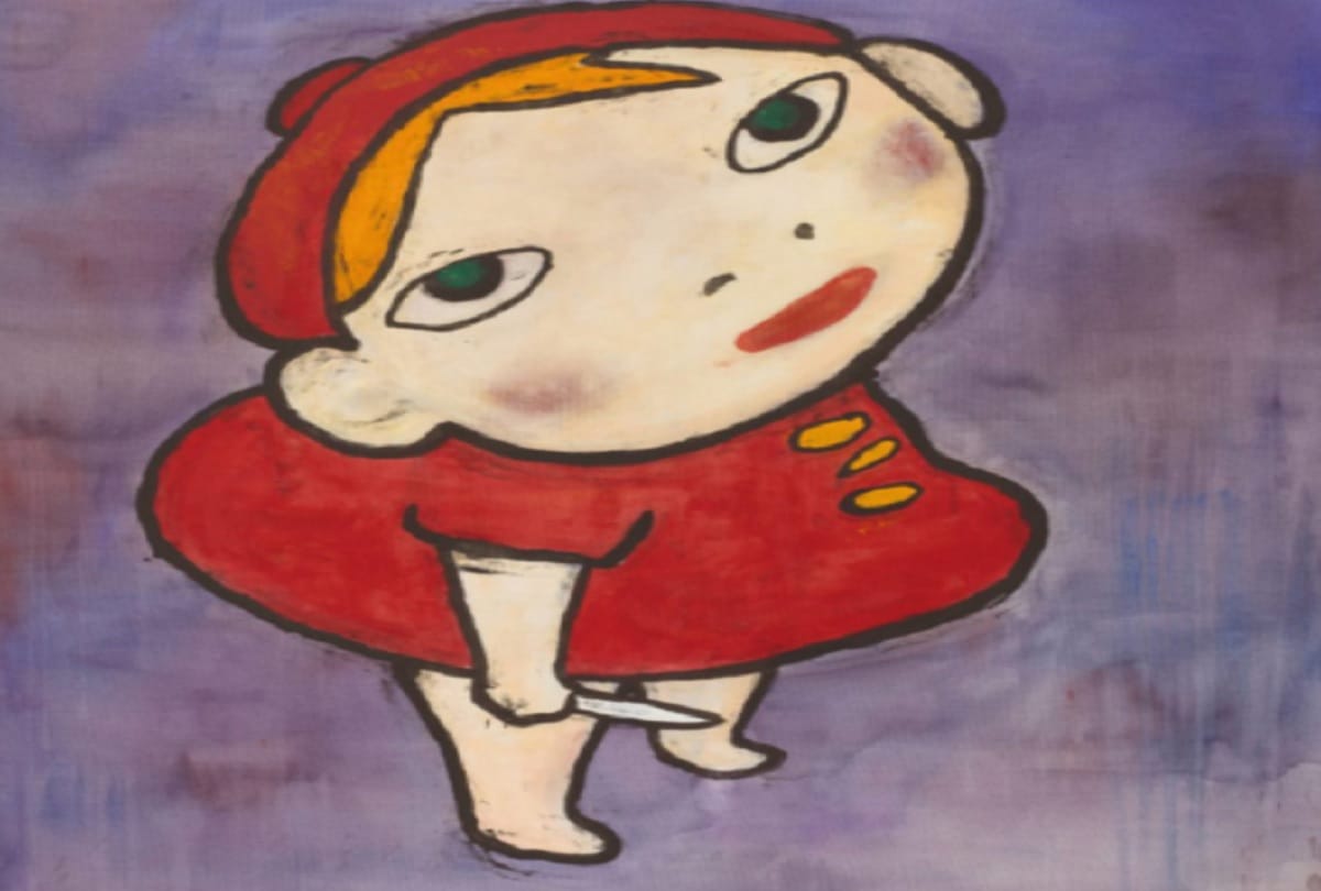 Japanese painter Yoshitomo Nara Painting Knife Behind Back sold in 177 crore rupees