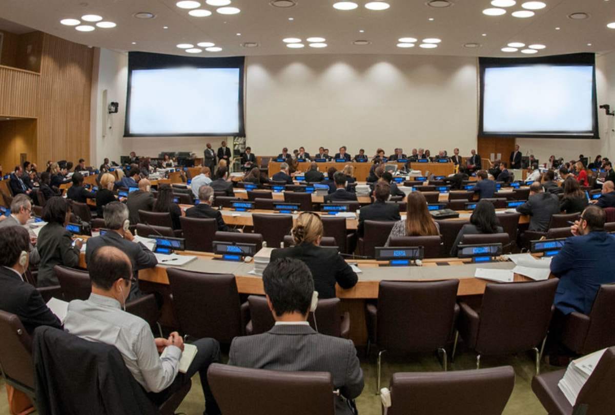 What happens in the UN General Assembly