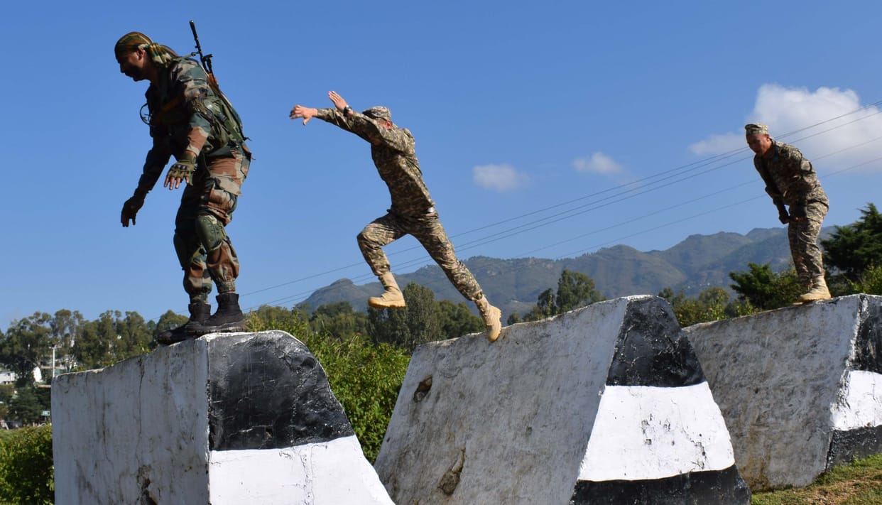 The Kazakh soldiers learned the tricks to defeat the enemy