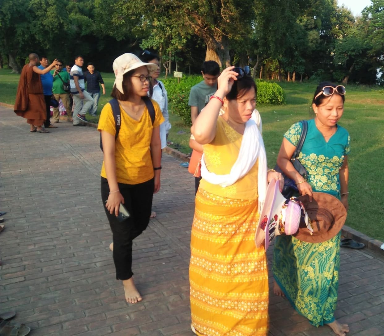Buddhist worshipers worshiped in Taposthali