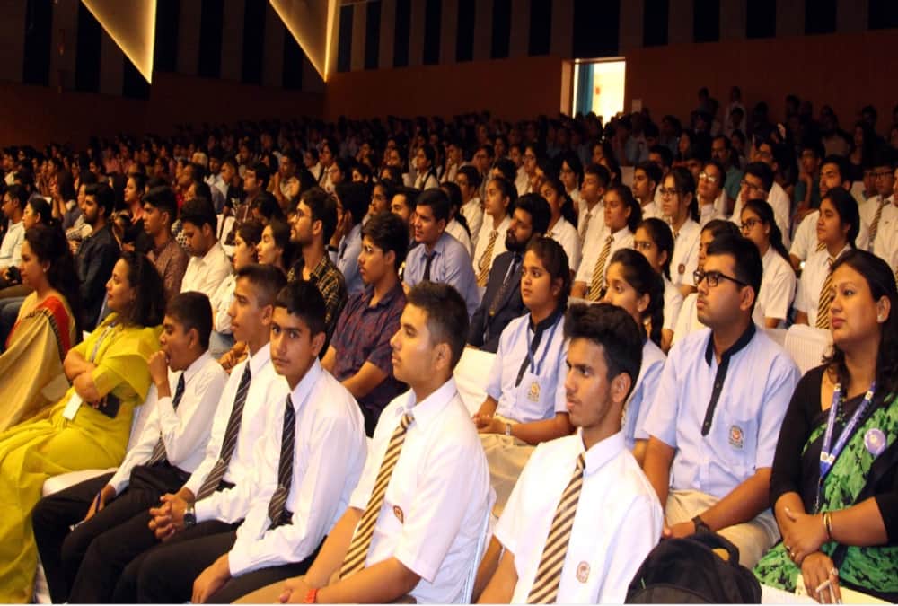 Dehradun literature festival 2019 Ruskin Bond Talk with Students Photos