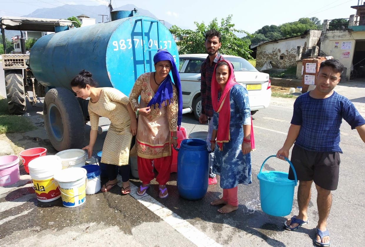 20 families of Ambadi craving for drinking water