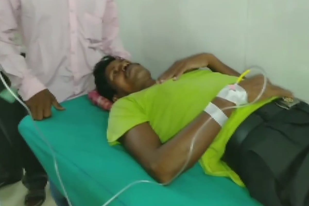 BJP worker Ram prasad Mondal injured after he was allegedly shot by TMC workers in South 24 Pargana