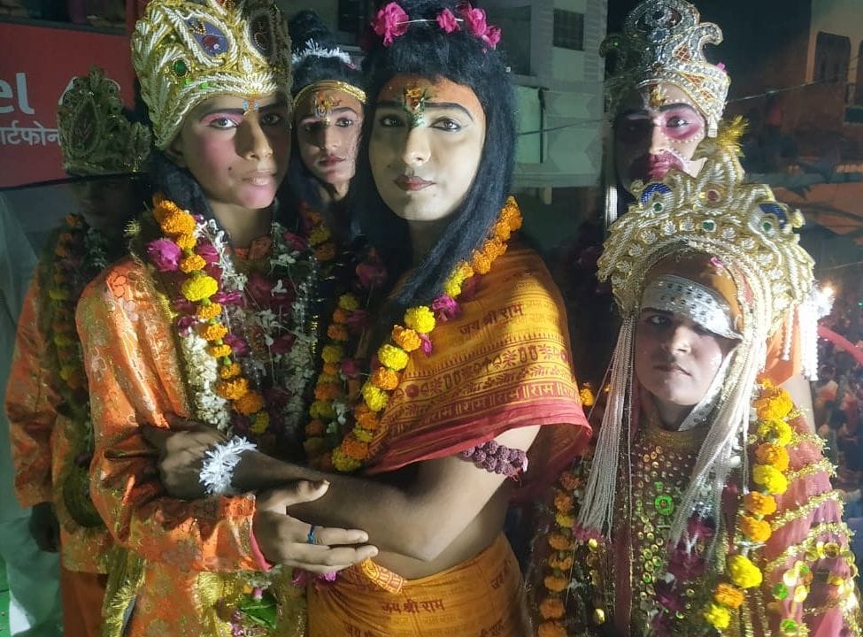 ramlila organised with good chaukies