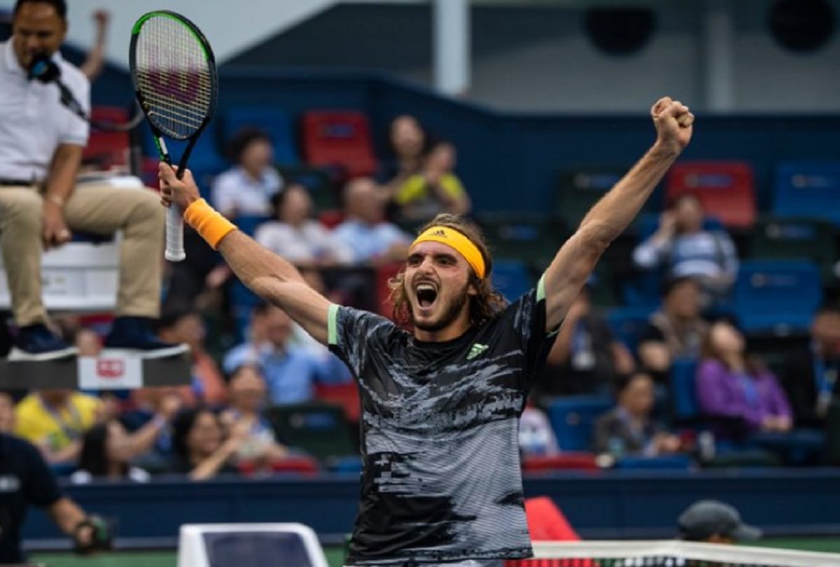 stefanos tsitsipas defeated novak djokovic in shanghai masters quarter final