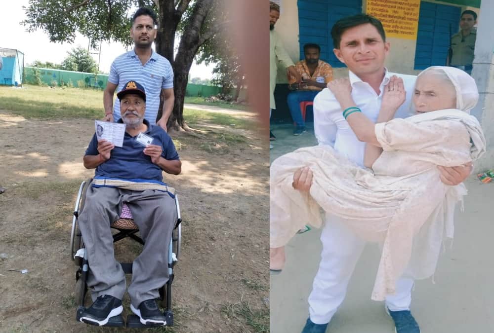Uttarakhand panchayat election 2019 second phase voting old age people Craze photos