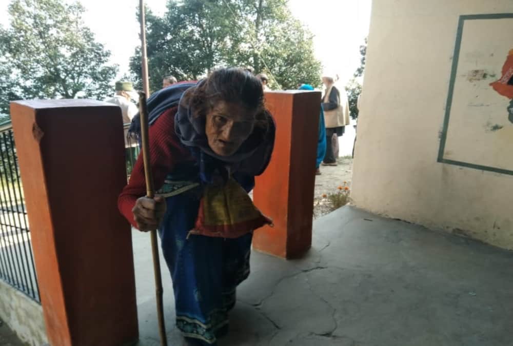 Uttarakhand panchayat election 2019 second phase voting old age people Craze photos