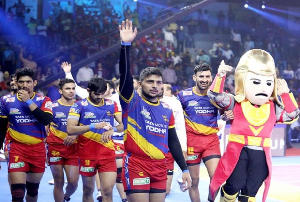 pro kabaddi 2019: UP Yoddha vs Bengaluru Bulls and dabang delhi vs u mumba match tied