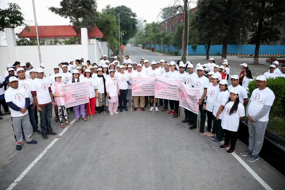 Pink walk made aware of breast cancer