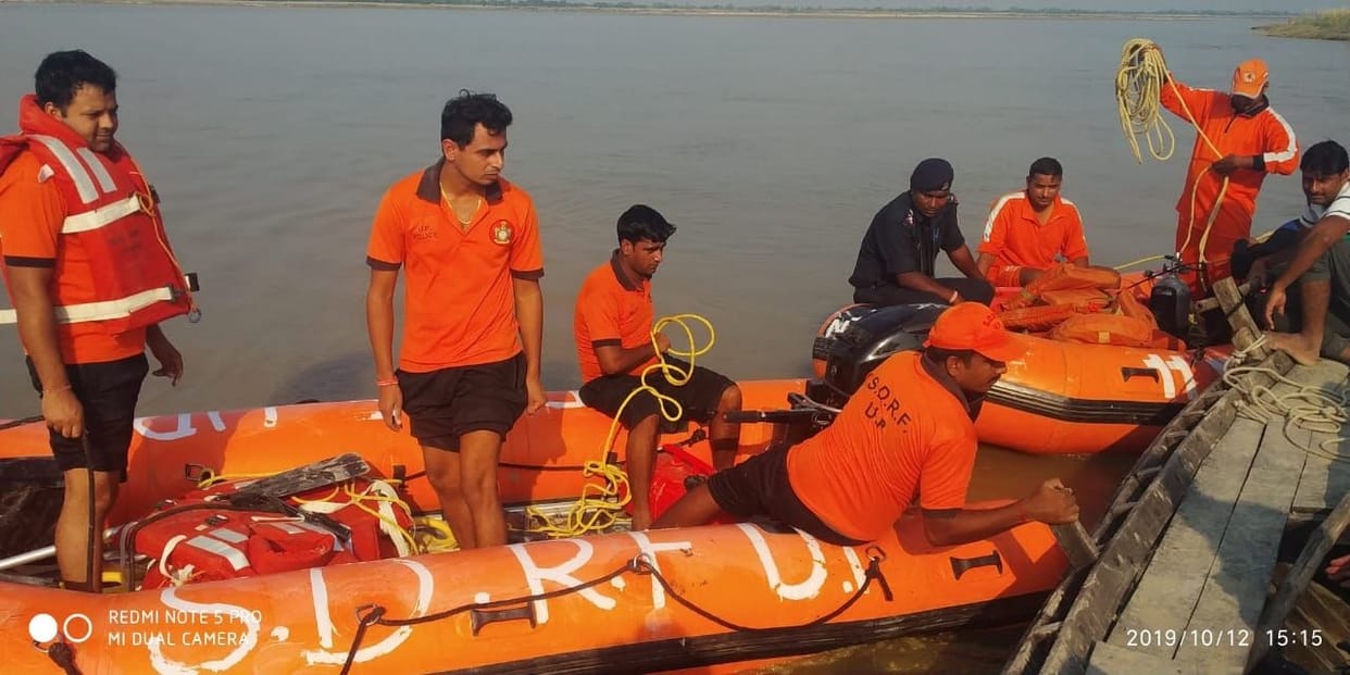 Boat drop in ghagra, four dip