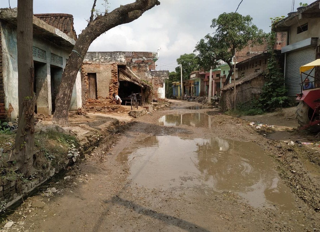 Drains are draining water on roads.