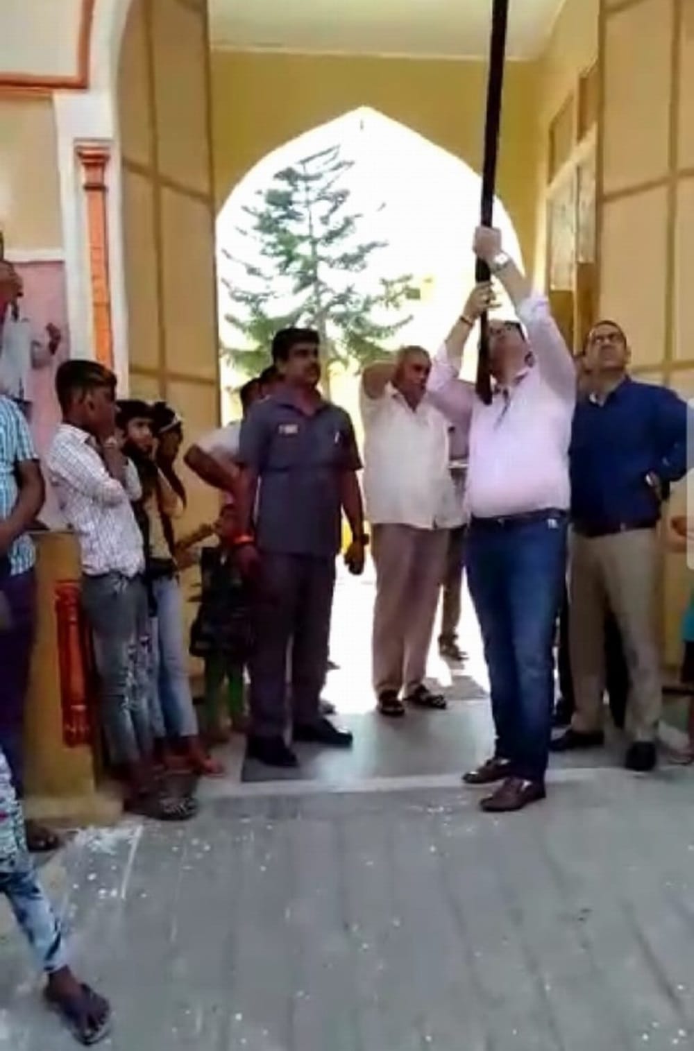 Video of BJP leader his son firing goes viral police investigation