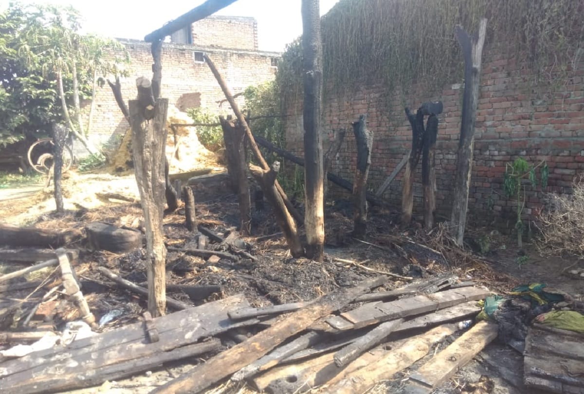 Old women died to burn in hospital, UP