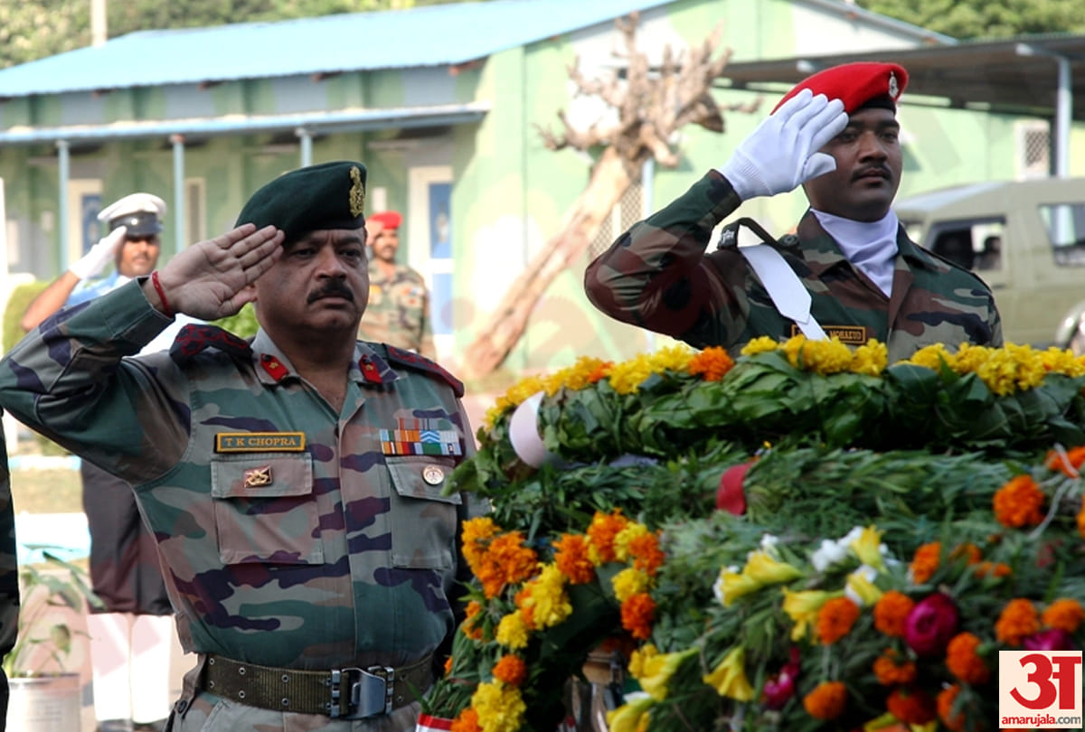 indian army paid tribute to jawan subhash thapa who lost his life during ceasefire violation on LOC