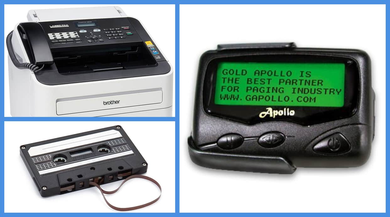People are Still using pager, fax, bank cheque and cassette but why