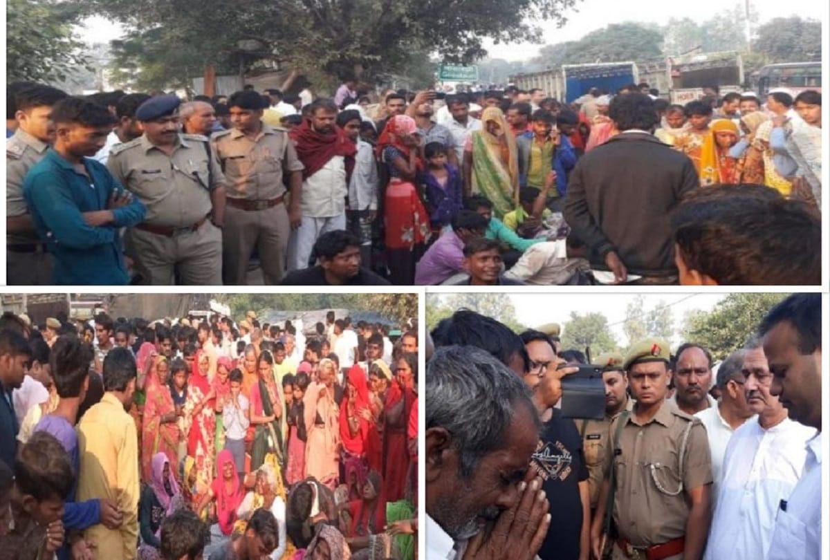 BIG road accident in bulandshahr Of Uttar Pradesh