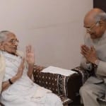 प्रधानमंत्री मोदी की मां हीराबा-राष्ट्रपति रामनाथ कोविंद