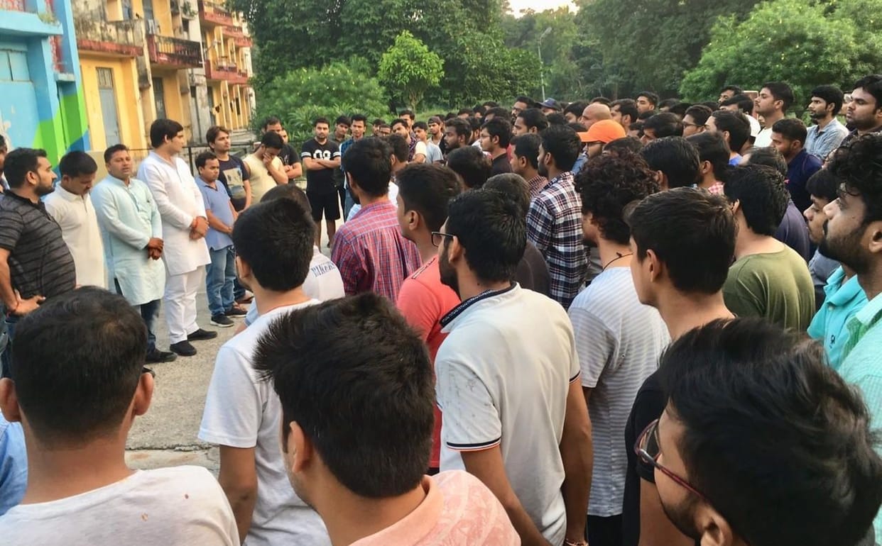 Allahabad University student succeded in train