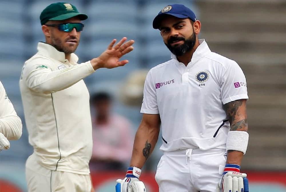 INDvSA Faf du Plessis says Every Test match they bat first score 500 and declare when its dark