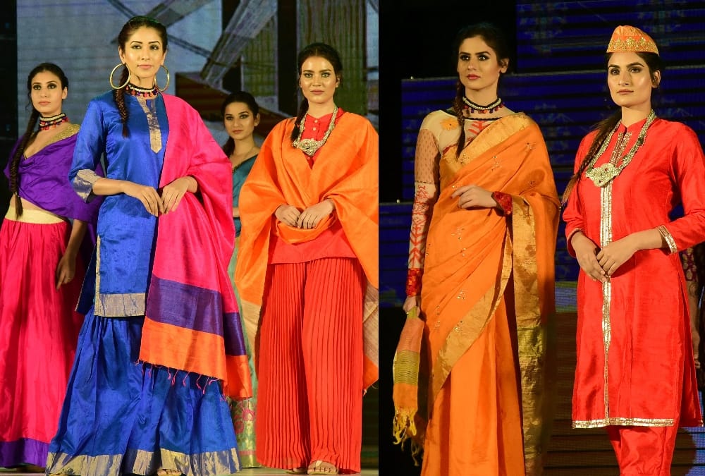 Fashion show in Khadi Mahotsav in Lucknow.