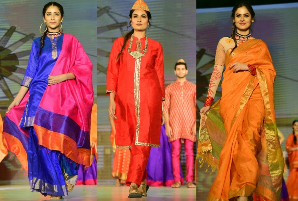 Fashion show in Khadi Mahotsav in Lucknow.