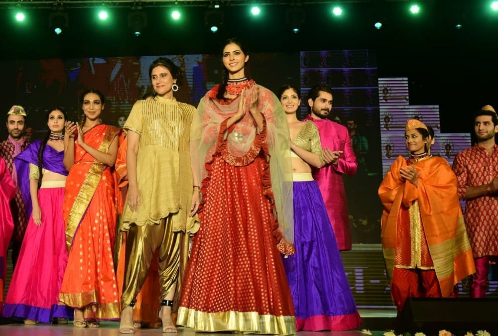 Fashion show in Khadi Mahotsav in Lucknow.