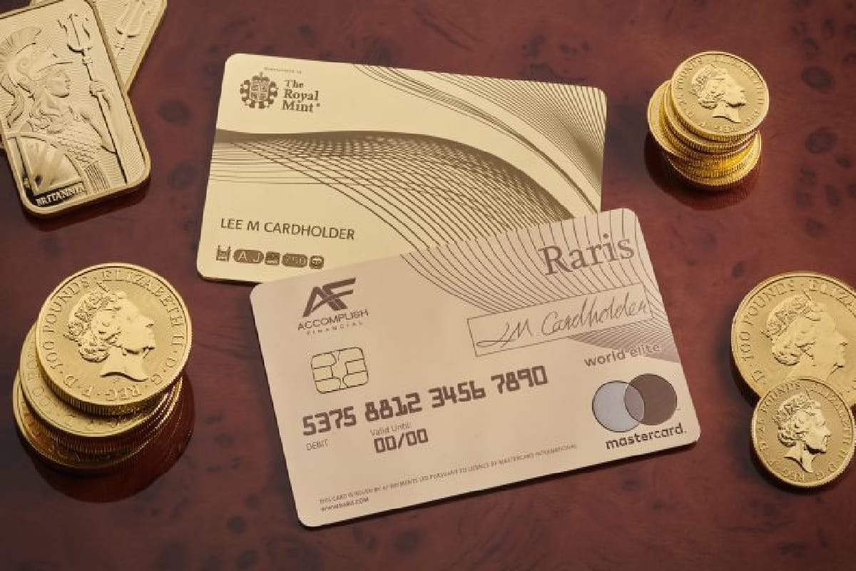 UK just unveiled ATM payment card made from solid gold