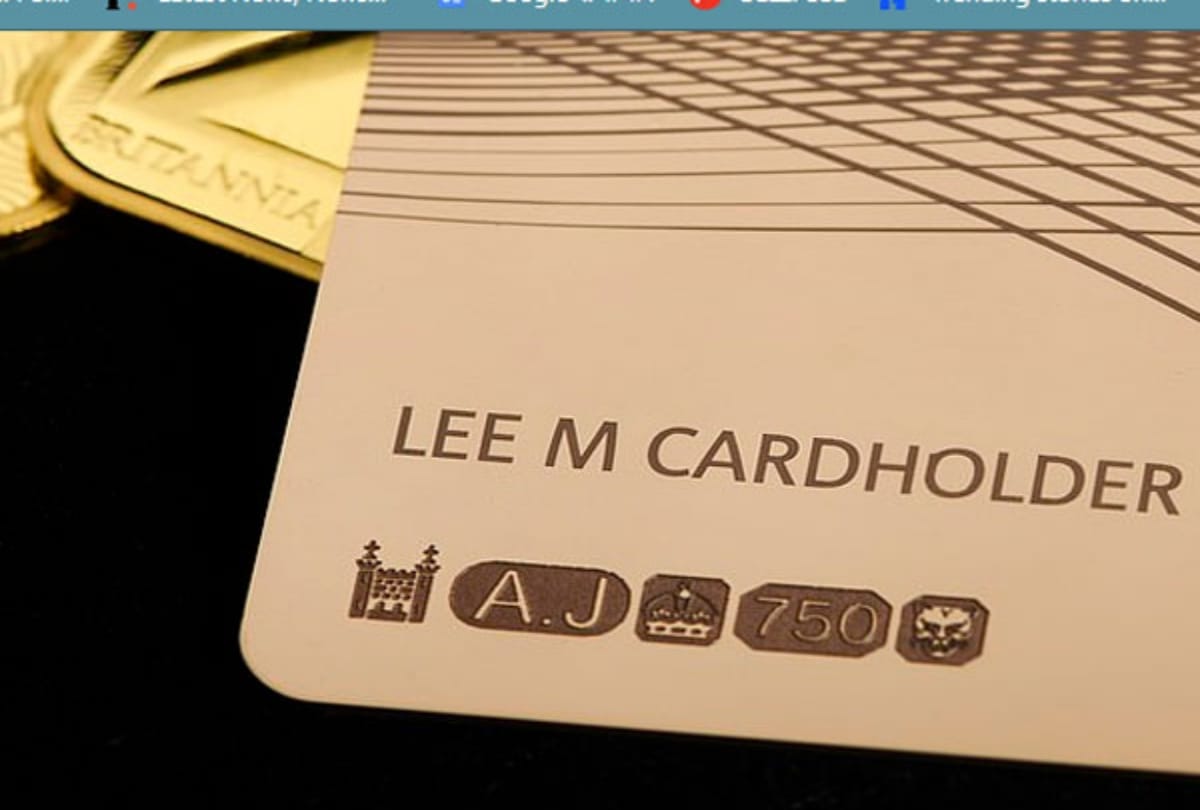 gold atm card first time in world