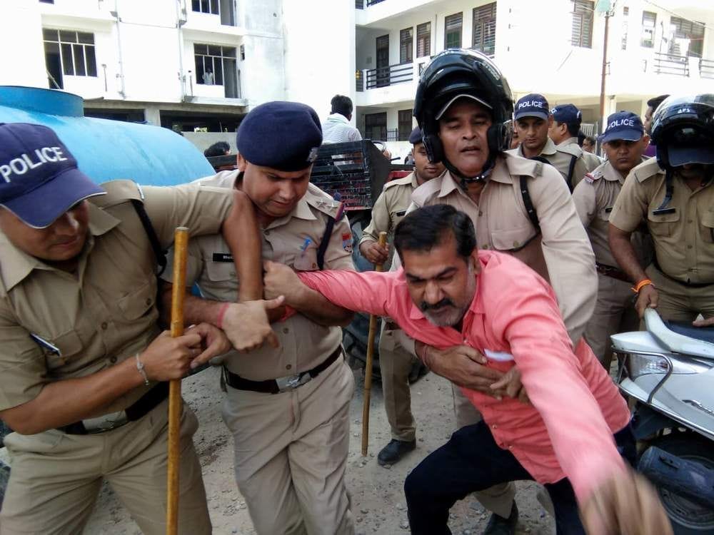 Police reached indecency with women for removing possession