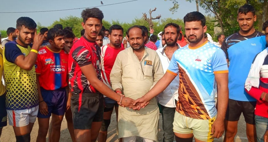 Players showed strength in kabaddi competition