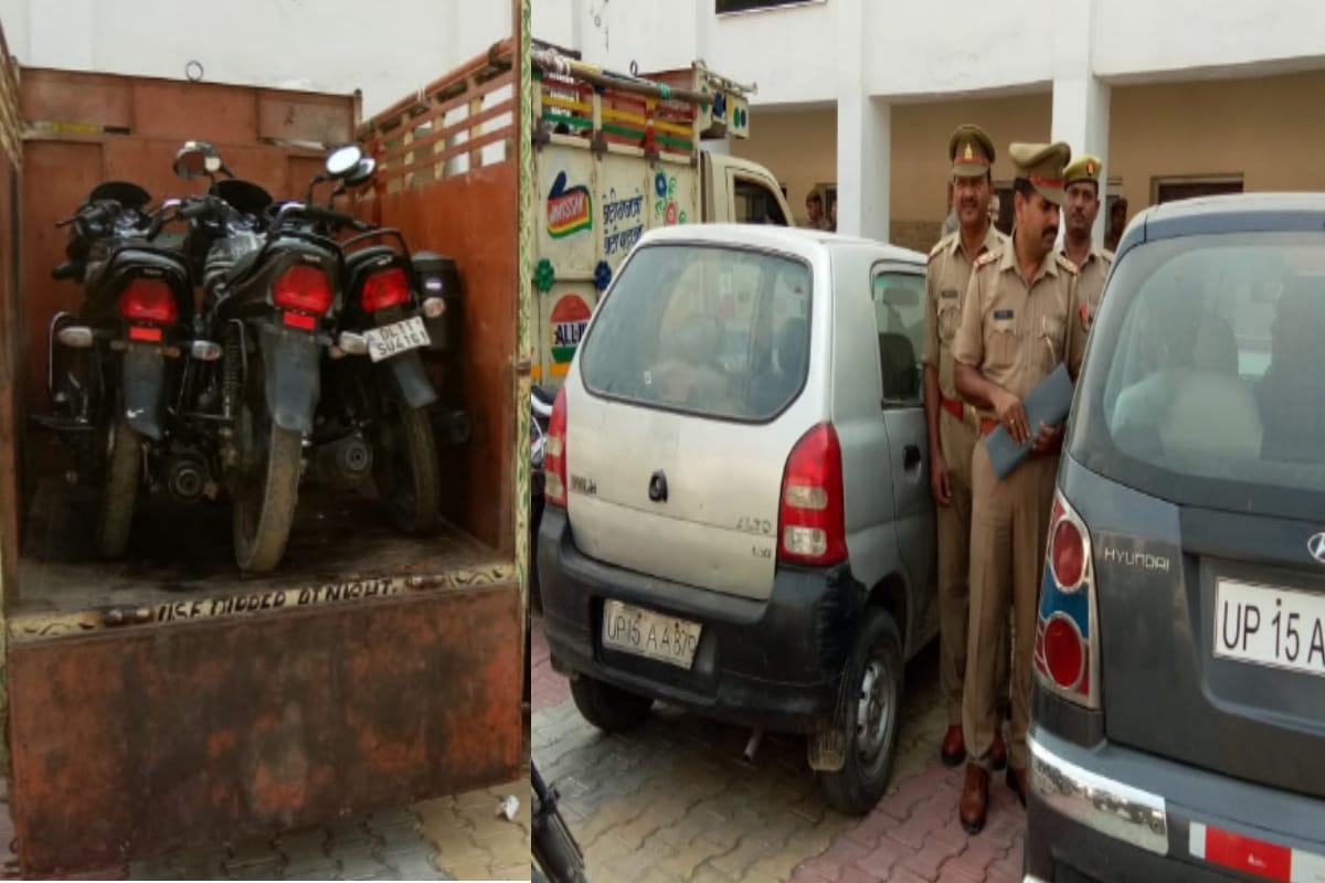 Meerut Police arrested three vehicle thieves from the city