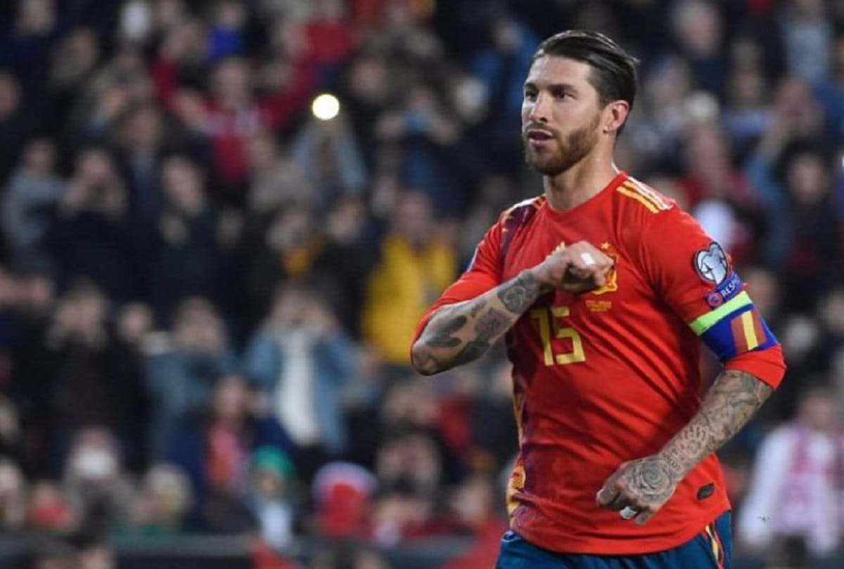 Sergio Ramos became the most capped Spanish player ever after playing against norway