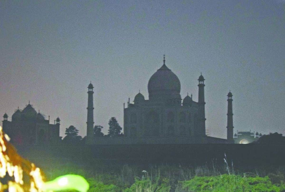 taj mahal moon night view on sharad purnima agra news