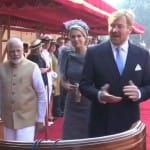 नीदरलैंड के राजा और रानी पांच दिनों के भारत दोरे पर पहुंचे हैं