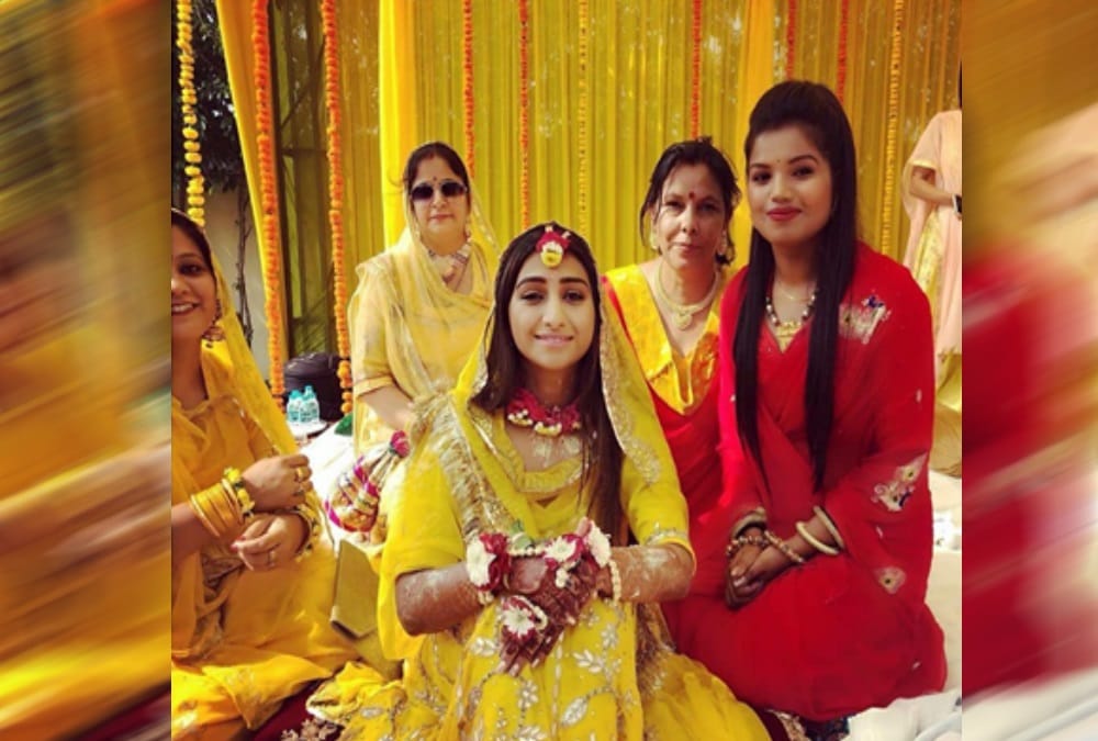 Royal Wedding in Haridwar: Mohena singh emotional in Haldi ceremony see pictures