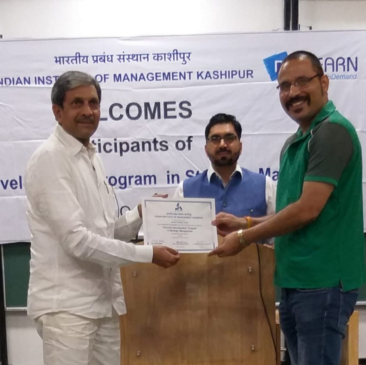 Komal Joshi honored at IIM Kashipur