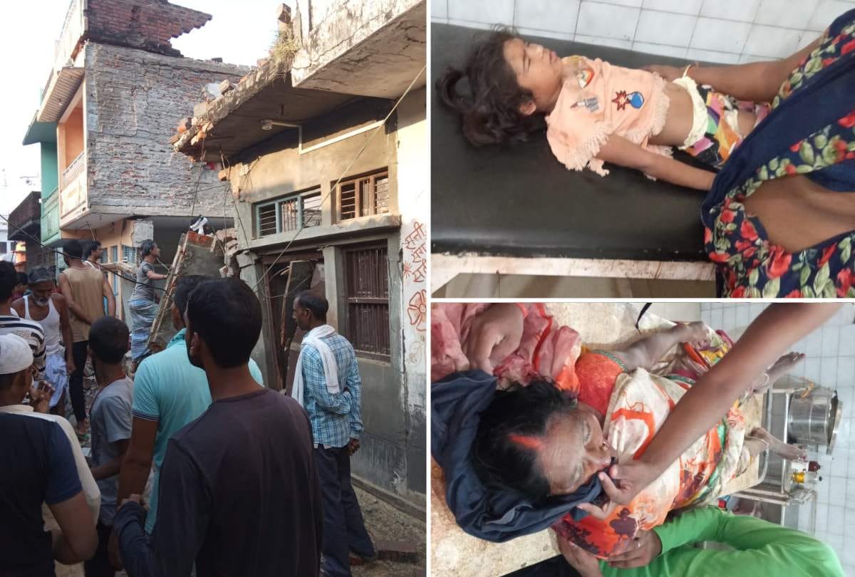 UP mau cylinder blast building collapsed many died rescue operation going on all update