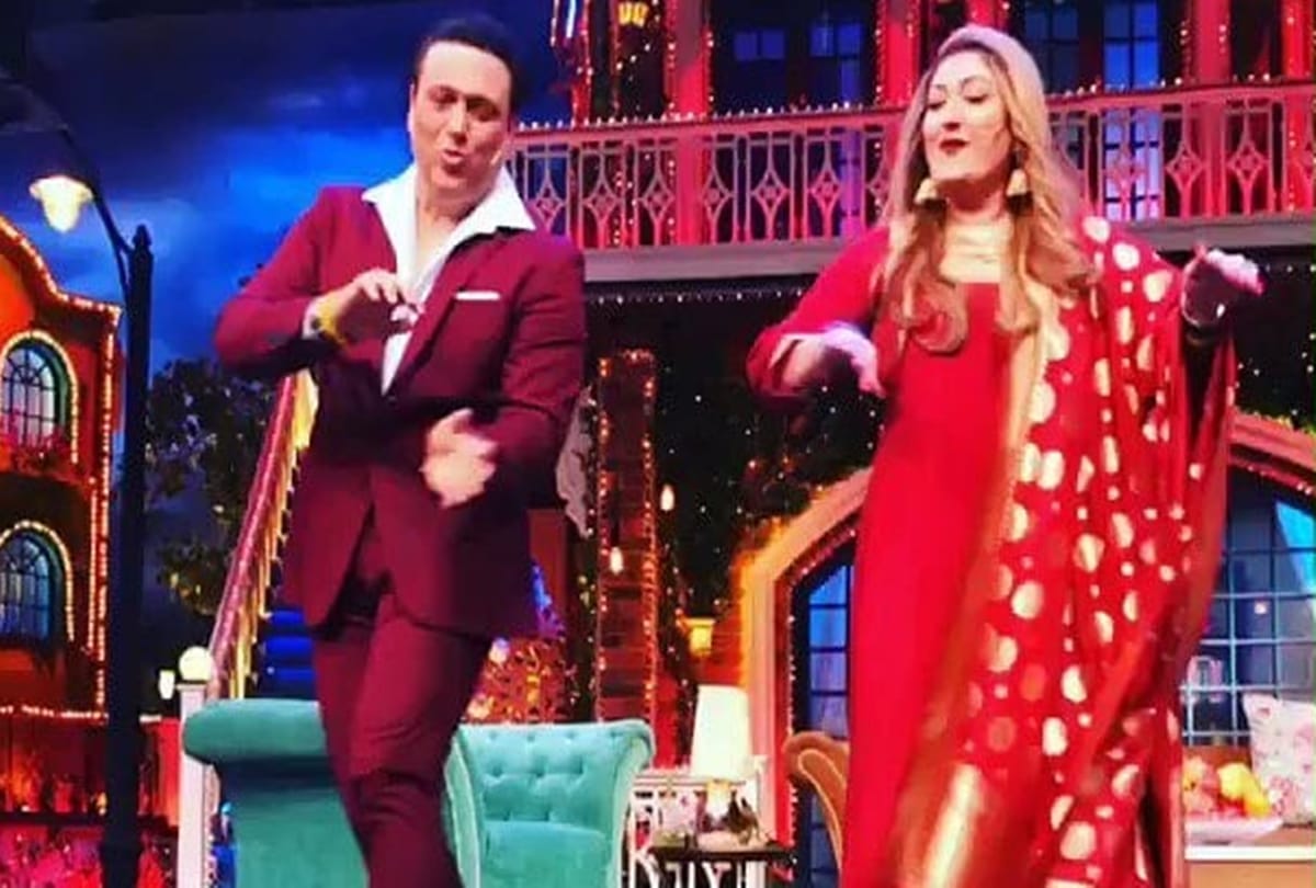 Govinda Dances on His Song Ek Chumma Tu Mujhko Udhar De De On Aditya Narayan Wedding Reception With Wife Sunita