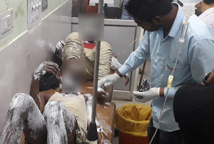 8 people scorched due to nitrogen balloon burst in Jind